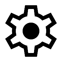 Settings 200dp 000000 FILL0 wght400 GRAD0 opsz48
